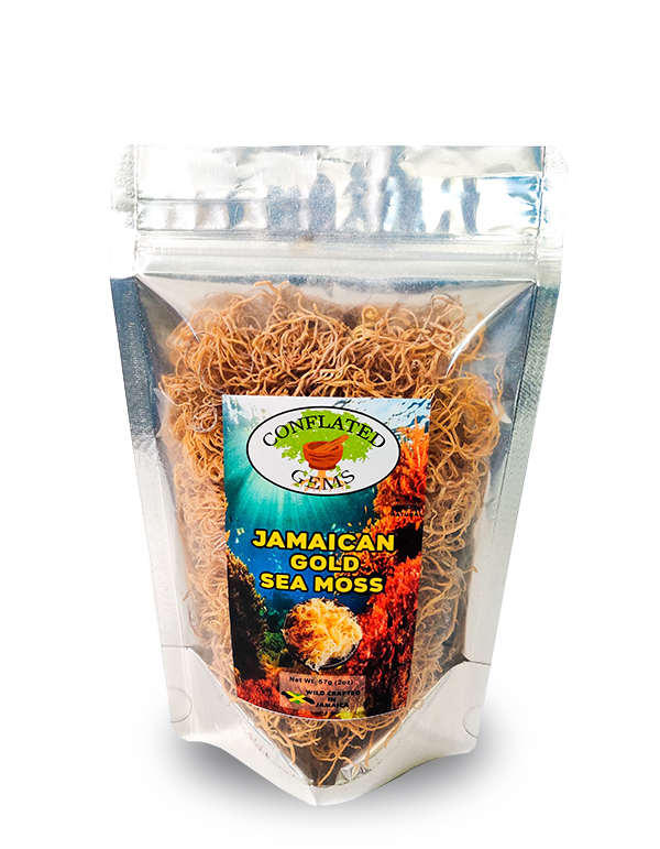 Raw Wild-Crafted Jamaican Gold Sea Moss 2oz